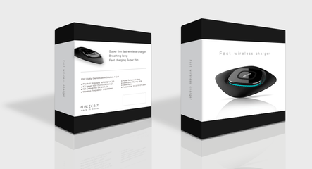 無線充包裝設(shè)計(jì) 平面美學(xué)與包裝工藝的和諧交融